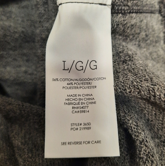 CAbi -L- "Put on Dress" Long Sleeve Ruched Gray Stretch Mini - Picture 6 of 7